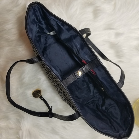 Tommy Hilfiger shopper tote shoulder bag canvas - Picture 3 of 7